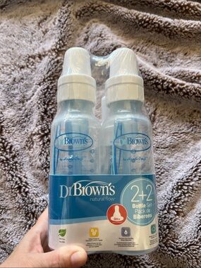Dr. Brown's Natural Flow 2+2 Baby Bottle Set 0+ Months